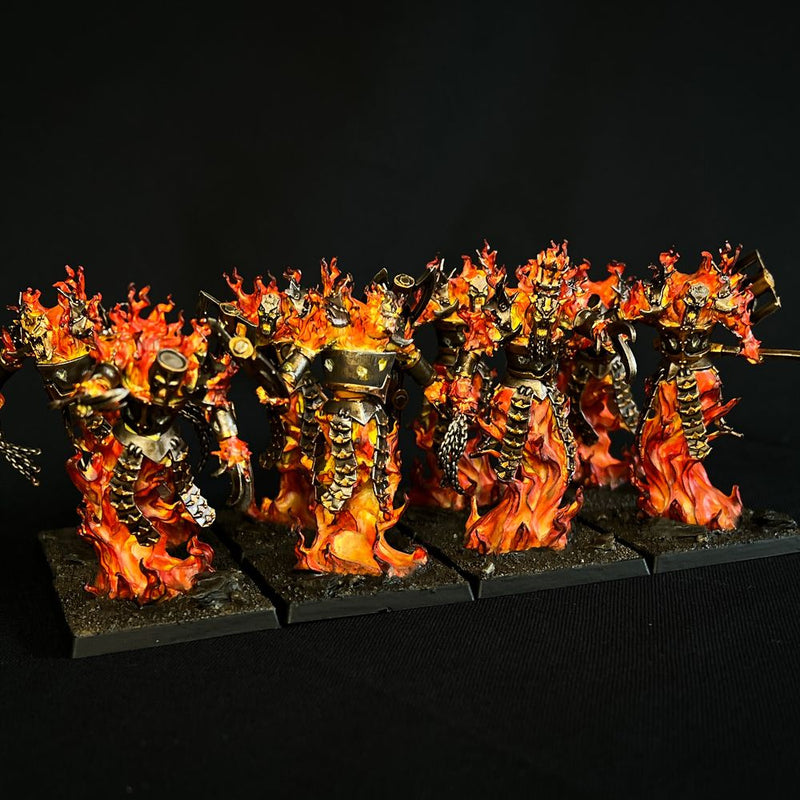 Evil Dwarf Fire Elemental Demons 28mm