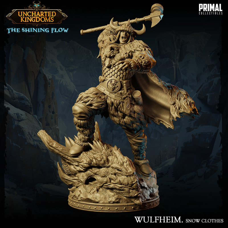 5 miniatures - 32mm - Fellows of the Realm Snow Clothes Bundle - Uncharted Kingdom - Only-Games