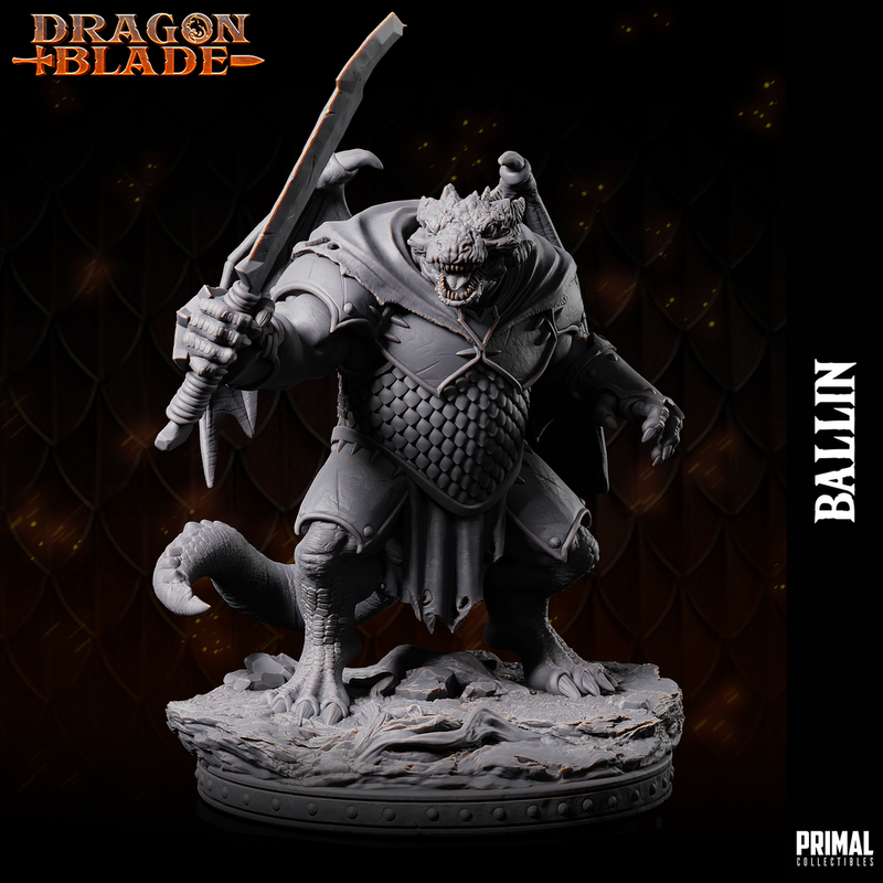5 miniatures - 32mm - Draconians Bundle - DragonBlade - Only-Games