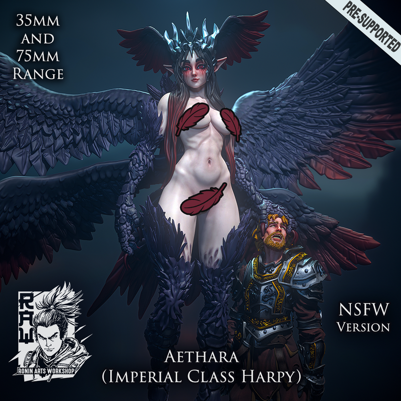 Aethara - Giant Imperial Harpy (NSFW) True Form - Only-Games
