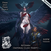 Aethara - Giant Imperial Harpy (NSFW) True Form - STL only. - Only-Games