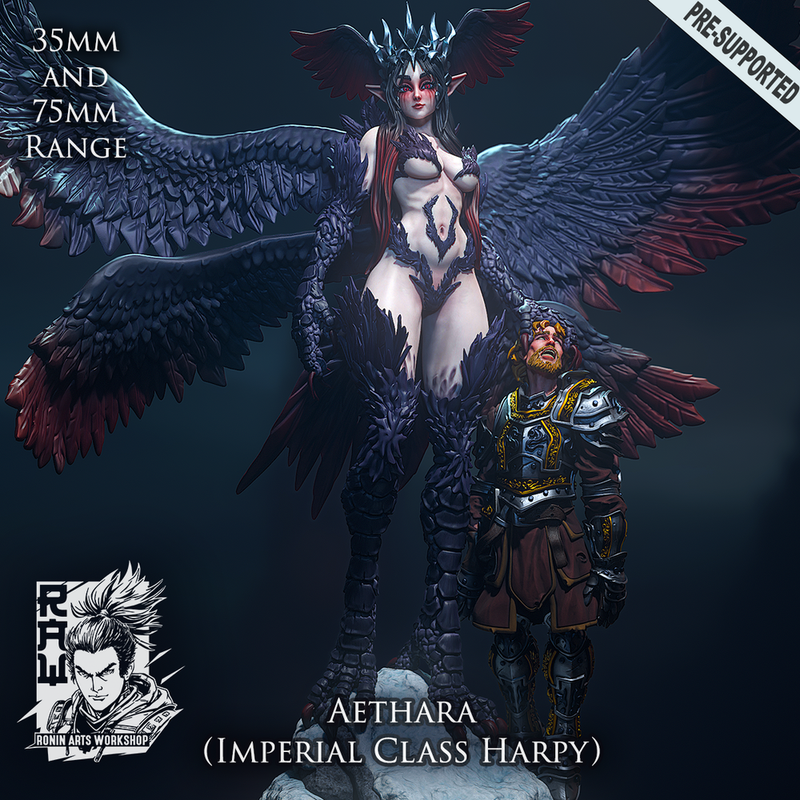 Aethara - Giant Imperial Harpy - STL only - Only-Games