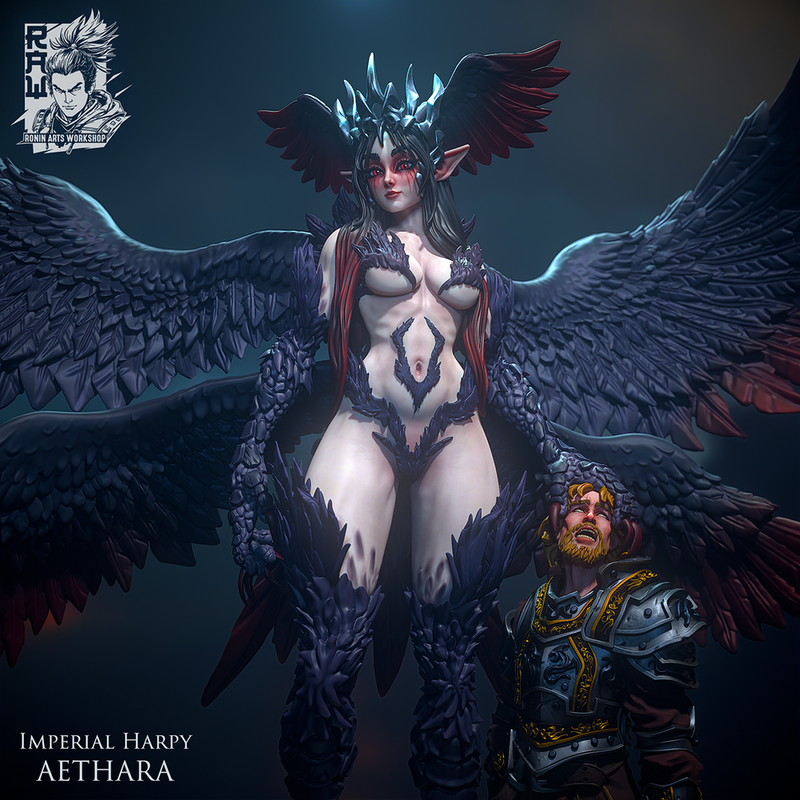 Aethara - Giant Imperial Harpy - 75mm - Only-Games