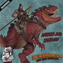 Anbassa and Banemaw - Barbarian riding a Giganotosaurus (35mm and 54mm)
