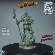 Anbassa The Bloodforged - Human Barbarian - STL only - Only-Games