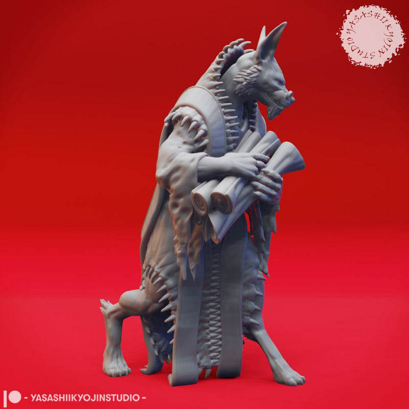Arcanaloth Record Keeper - Tabletop Miniature (Pre-Supported) - Only-Games