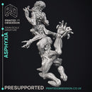 Asphixiya - Quiet Mountains -  PRESUPPORTED - Illustrated and Stats - 32mm scale