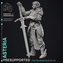Asteria - Hero NPC -  PRESUPPORTED - Illustrated and Stats - 32mm scale
