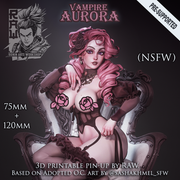 Vampire Aurora - Gothic PinUp Girl (NSFW) - 75mm - Only-Games