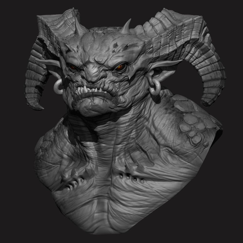 Azrakhael_Demon_Bust - Only-Games