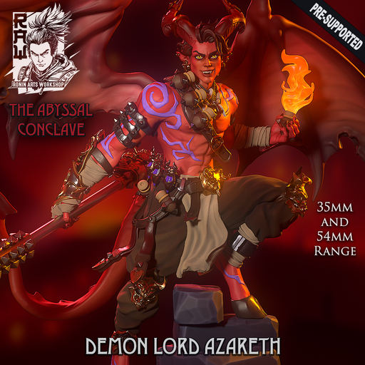 Demon Lord Azareth - STL only - Only-Games