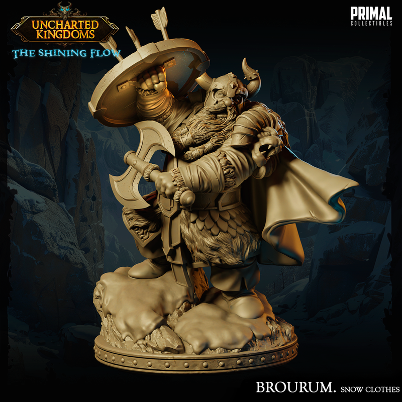 5 miniatures - 32mm - Fellows of the Realm Snow Clothes Bundle - Uncharted Kingdom - Only-Games