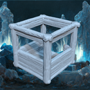 Barbarian Outpost Balcony Frame - Modular Wooden Platform STL, DnD Terrain