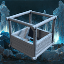 Barbarian Outpost Balcony Frame II - Modular Wooden Platform STL, DnD Terrain