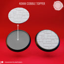 Basing Toppers - Cobble - 40mm (Pre-Supported)