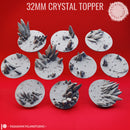 Basing Toppers - Crystal - 32mm (Pre-Supported)