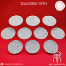 Basing Toppers - Cobble - 32mm (Pre-Supported)