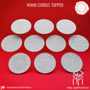 Basing Toppers - Cobble - 40mm (Pre-Supported)