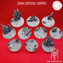 Basing Toppers - Crystal - 25mm (Pre-Supported)