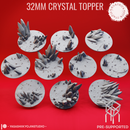 Basing Toppers - Crystal - 32mm (Pre-Supported)
