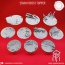 Basing Toppers - Forest - 25mm (Pre-Supported)