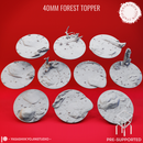 Basing Toppers - Forest - 40mm (Pre-Supported)