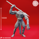 Blemmye - Spear - Tabletop Miniature (Pre-Supported)