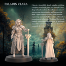 Female Paladin Warrior Clara - Female Warrior Paladin  - 32mm - Heroic scale