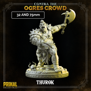 4 miniatures - 32mm - Classic Ogres Bundle -  CONTRA THE OGRES CROWD - MASTERS OF DUNGEONS QUEST - Only-Games