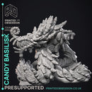 Candy Basilisk -  Goblin Confectioners - PRESUPPORTED - Illustrated and Stats - 32mm scale