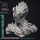 Candy Basilisk -  Goblin Confectioners - PRESUPPORTED - Illustrated and Stats - 32mm scale