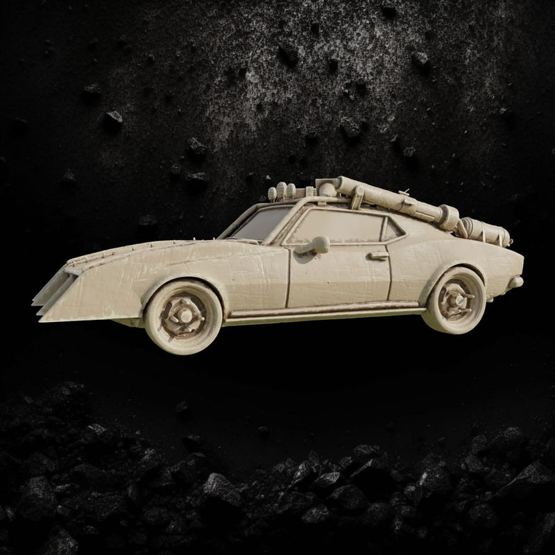 Wasteland Marauder V8 - Raider War Car STL for Wargaming