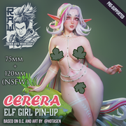 Cerera - Elf Pin-Up (75mm and 120mm) NSFW Version - STL only - Only-Games