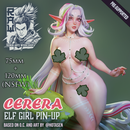 Cerera - Elf Pin-Up (75mm and 120mm) NSFW Version - STL only - Only-Games