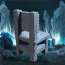 Barbarian Camp Chair - Rustic Wooden Seat STL, DnD & Wargaming Furniture