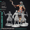 Children of Yig - 3 Models - The Wondering Desert -  PRESUPPORTED - Illustrated and Stats - 32mm scale