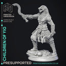 Children of Yig - 3 Models - The Wondering Desert -  PRESUPPORTED - Illustrated and Stats - 32mm scale