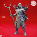 Druid - Human Male - Lvl 10 - Tabletop Miniatures (Pre-Supported)