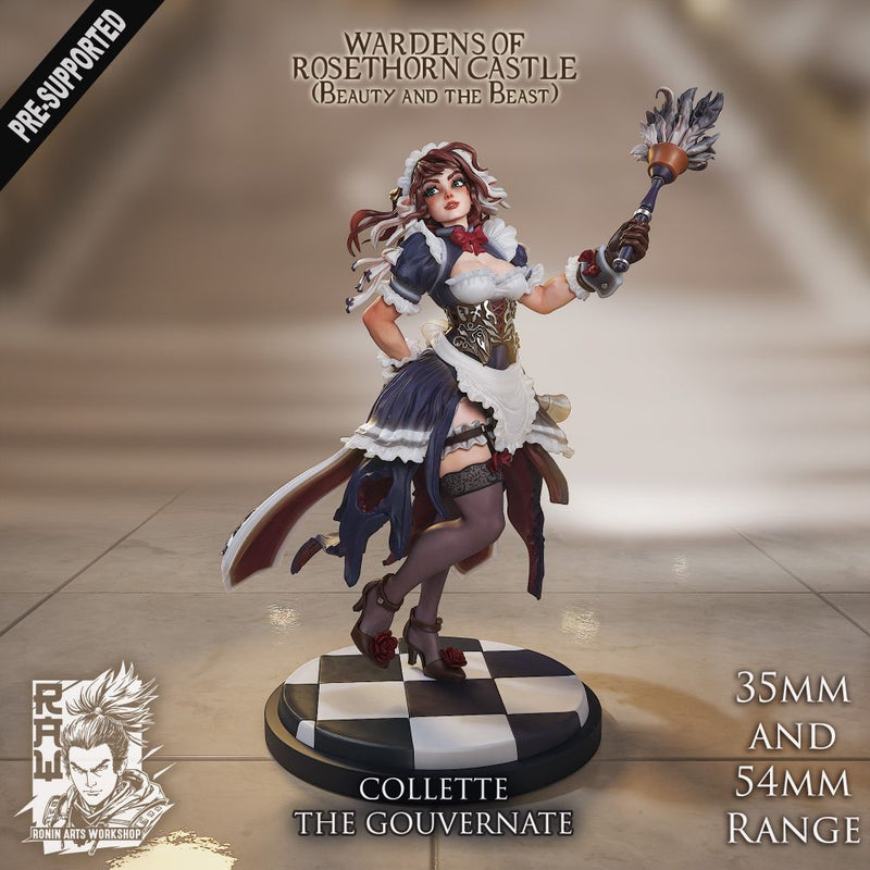 Colette the gouvernante - Head Maid of Castle Rosethorne - STL only - Only-Games
