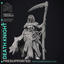 Death Knight - Undead NPC -  PRESUPPORTED - Illustrated and Stats - 32mm scale