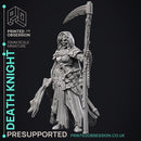 Death Knight - Undead NPC -  PRESUPPORTED - Illustrated and Stats - 32mm scale