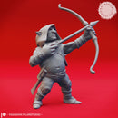Deep Gnome Archer - Tabletop Miniature (Pre-Supported)