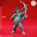 Deep Gnome Archer - Tabletop Miniature (Pre-Supported)