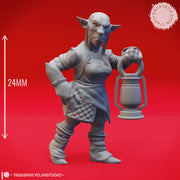 Deep Gnome Lantern - Tabletop Miniature (Pre-Supported) - Only-Games