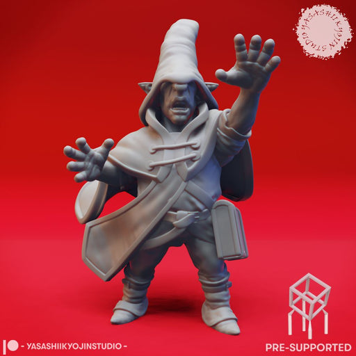 Deep Gnome Spellcaster - Tabletop Miniature (Pre-Supported) - Only-Games