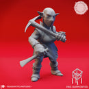 Deep Gnome Pick Axe - Tabletop Miniature (Pre-Supported)