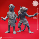 Deep Gnome Twins - Topsy and Turvy - Tabletop Miniatures (Pre-Supported)