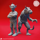 Deep Gnome Twins - Topsy and Turvy - Tabletop Miniatures (Pre-Supported)