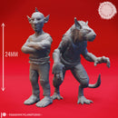 Deep Gnome Twins - Topsy and Turvy - Tabletop Miniatures (Pre-Supported)