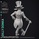 Dilly Donka - Goblin NPC -  PRESUPPORTED - Illustrated and Stats - 32mm scale